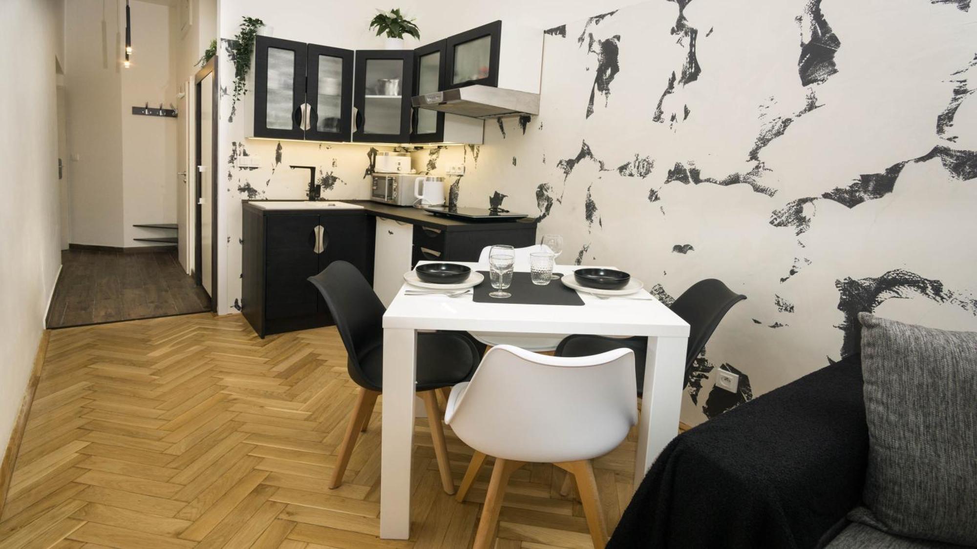 Black&White Apartment Krakovská Praga Exterior foto