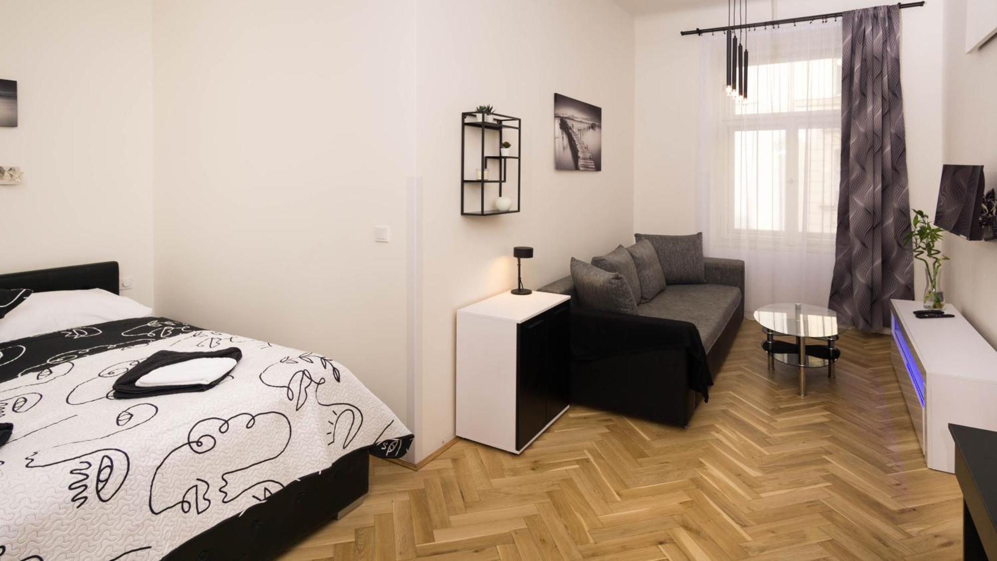 Black&White Apartment Krakovská Praga Exterior foto