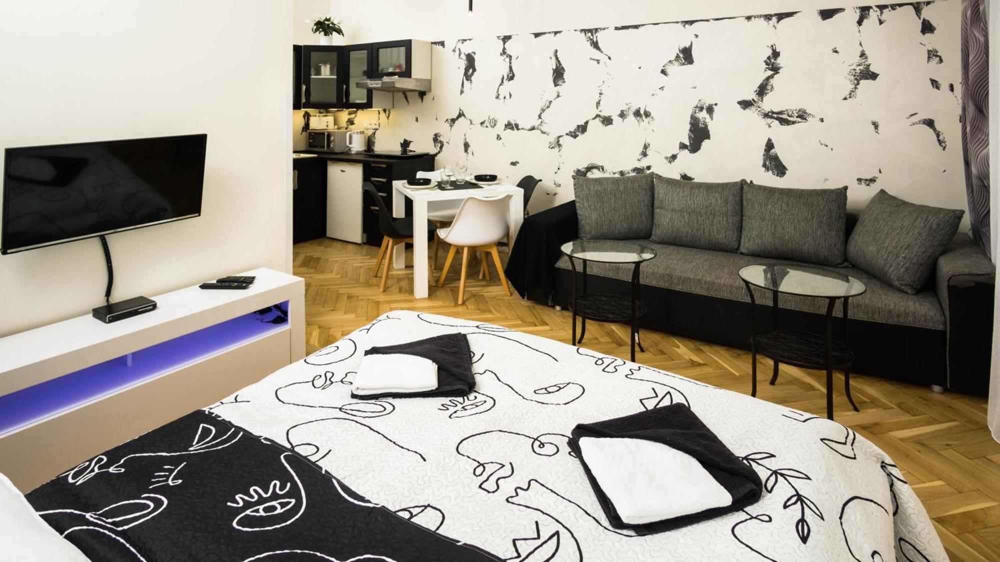 Black&White Apartment Krakovská Praga Exterior foto