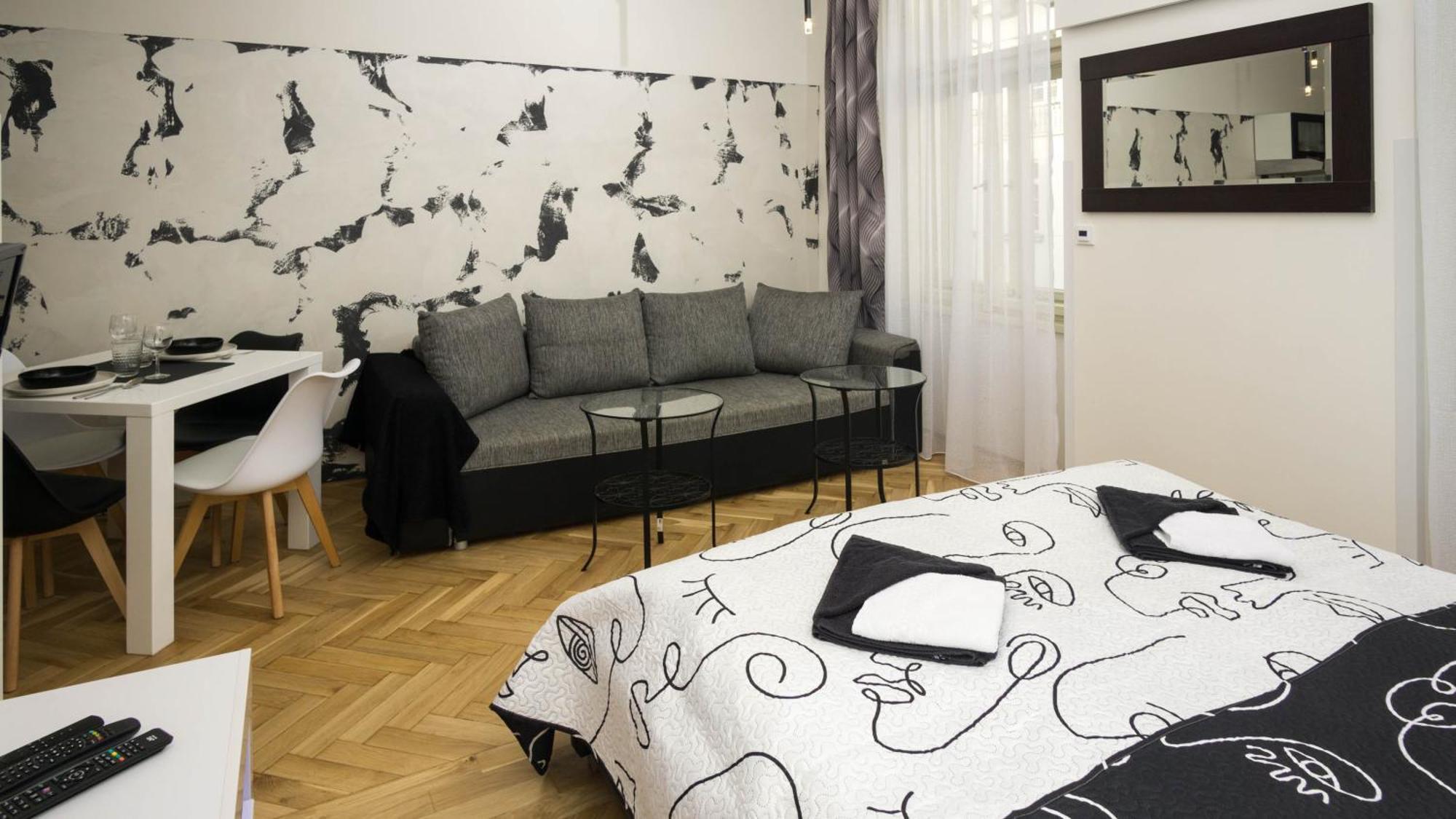 Black&White Apartment Krakovská Praga Exterior foto